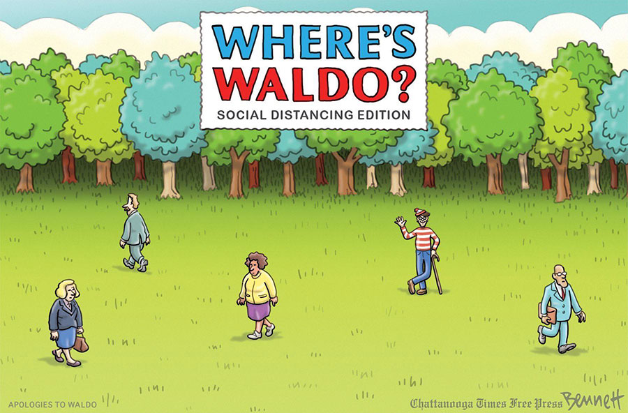 Where's Waldo: Social Distancing Edition