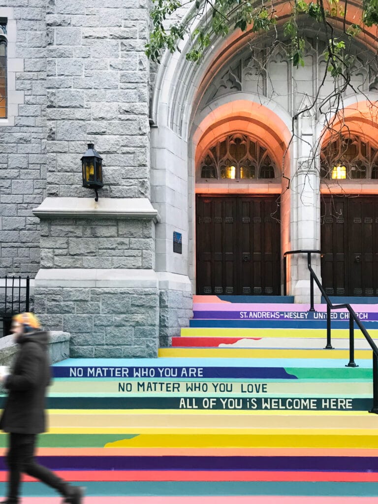 Image of entrance of the church